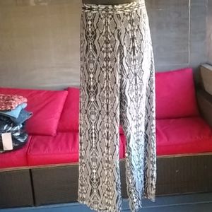 Aztec wide leg pants